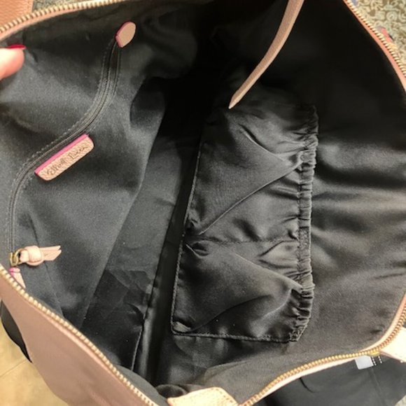 NWT! ELLIOTT LUCCA -Vegan Leather Woven Tote -"Blush Woven"-13"Hx20"Wx8"D +SCARF - Picture 14 of 16